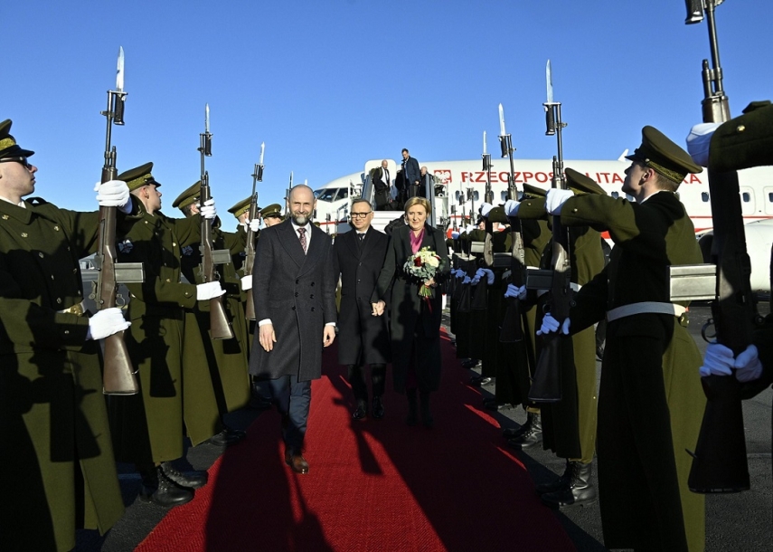 The President of Poland, Andrzej Duda, has arrived in Estonia for a state visit